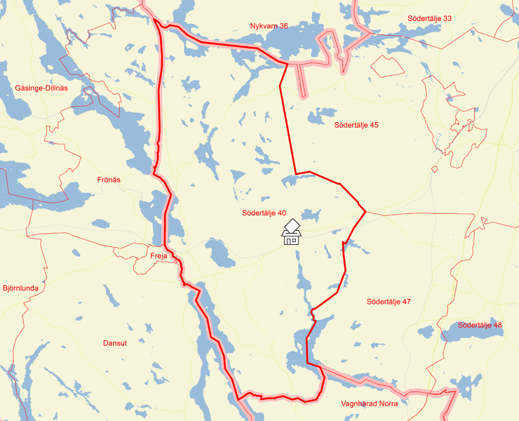 Karta över Södertälje 40