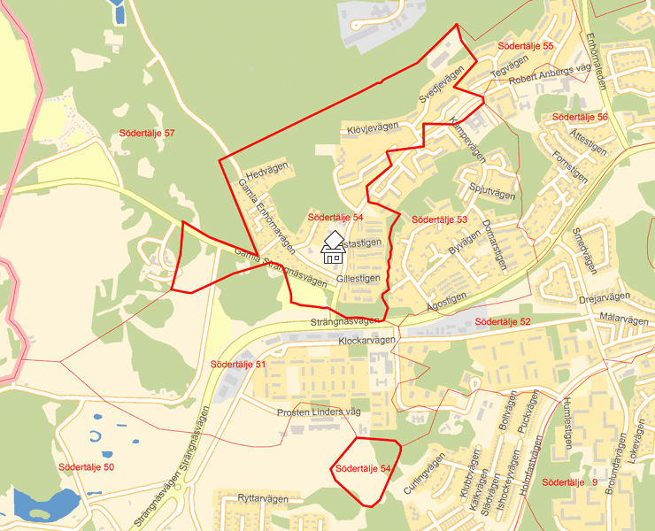 Karta över Södertälje 54