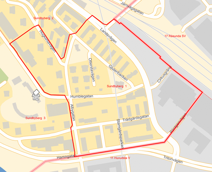 Karta över Sundbyberg  1