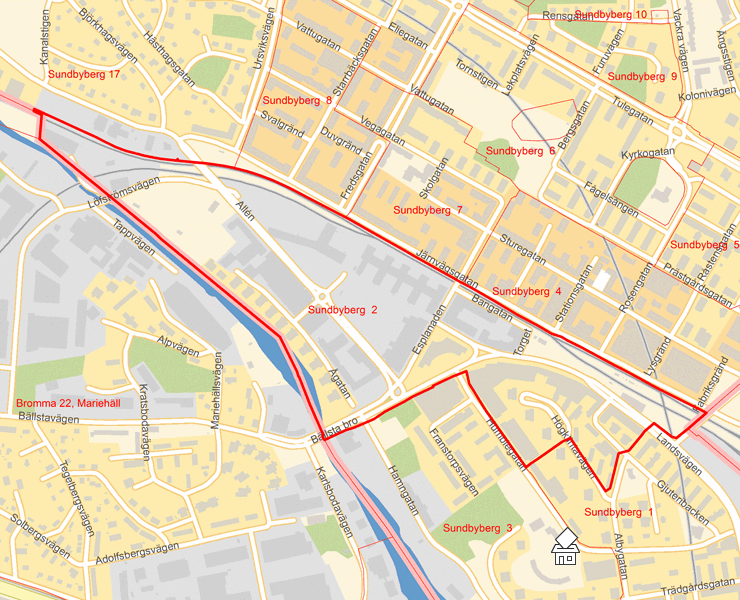 Karta över Sundbyberg  2