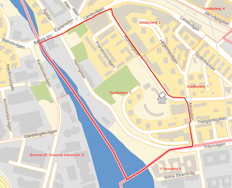 Karta över Sundbyberg  3