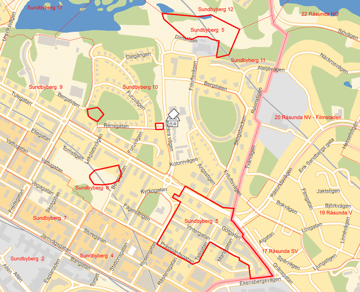 Karta över Sundbyberg  5