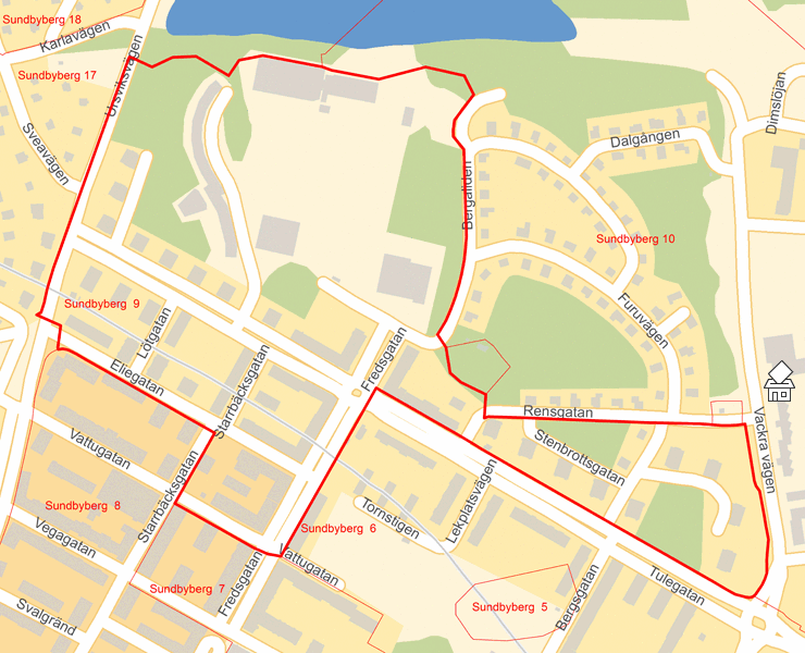 Karta över Sundbyberg  9