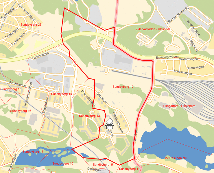 Karta över Sundbyberg 12
