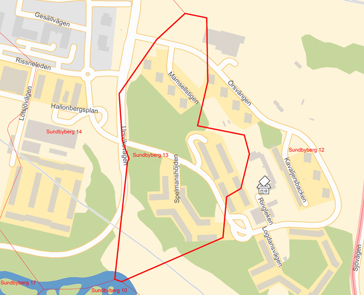 Karta över Sundbyberg 13