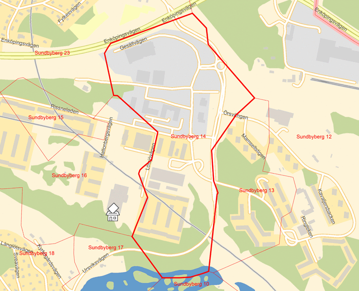 Karta över Sundbyberg 14