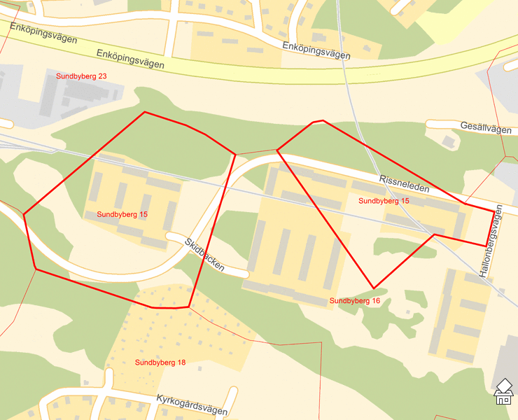 Karta över Sundbyberg 15
