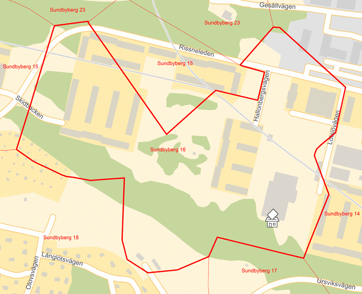 Karta över Sundbyberg 16