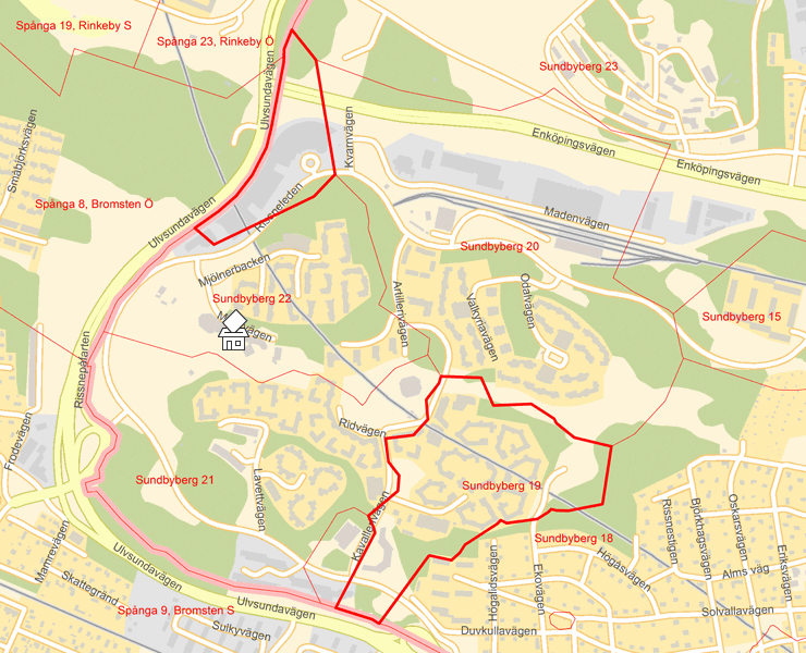 Karta över Sundbyberg 19