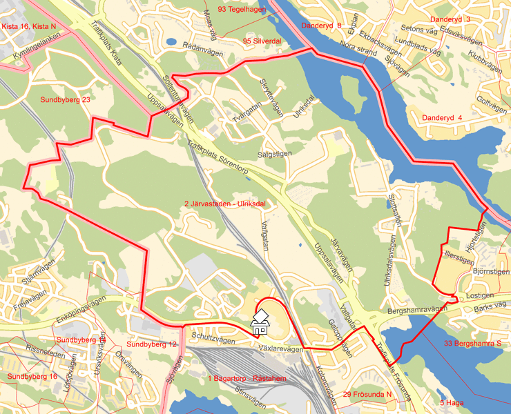 Karta över 2 Järvastaden - Ulriksdal