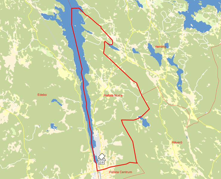 Karta över Hallsta Norra