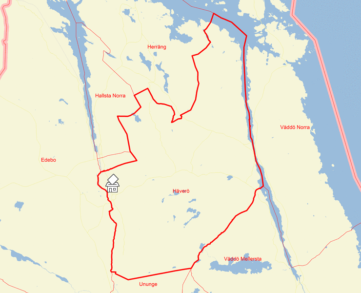 Karta över Häverö