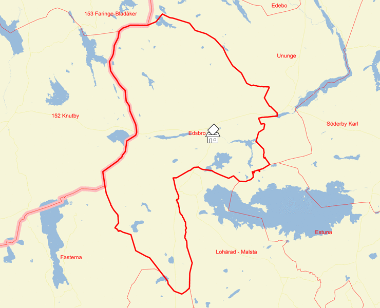 Karta över Edsbro