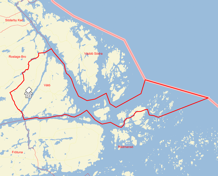 Karta över Vätö