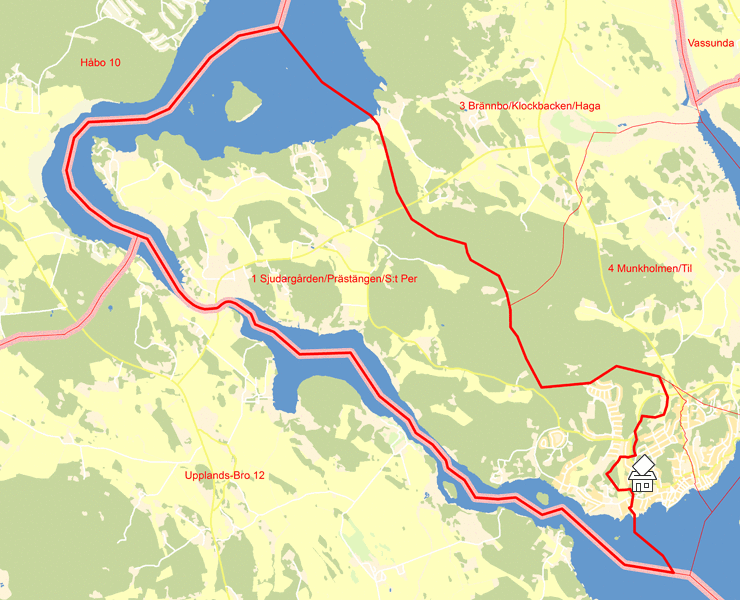 Karta över 1 Sjudargården/Prästängen/S:t Per