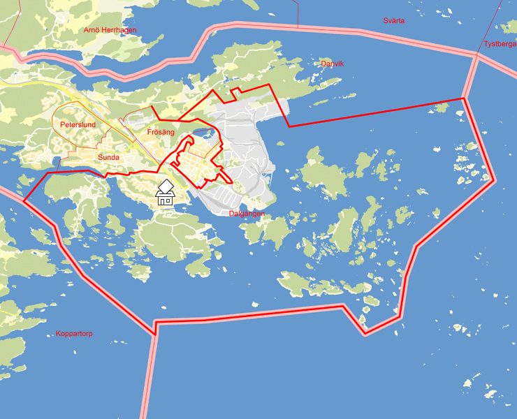 Karta över Dalgången