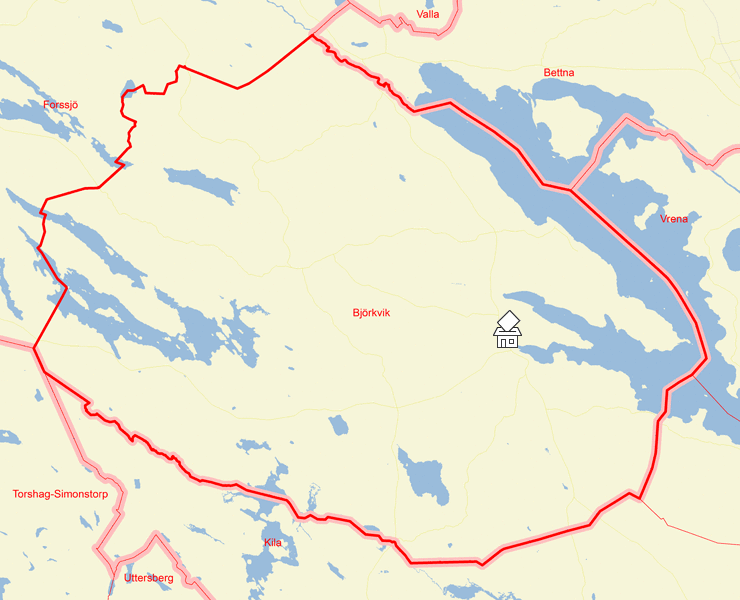 Karta över Björkvik