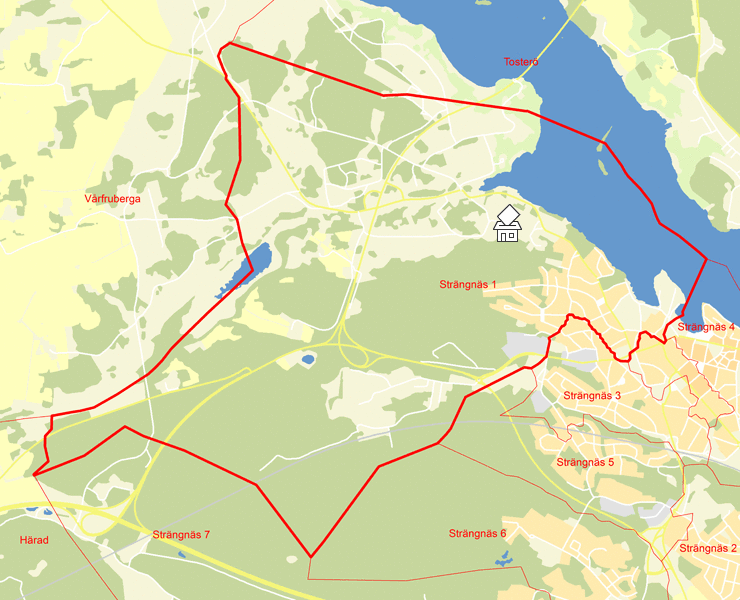 Karta över Strängnäs 1