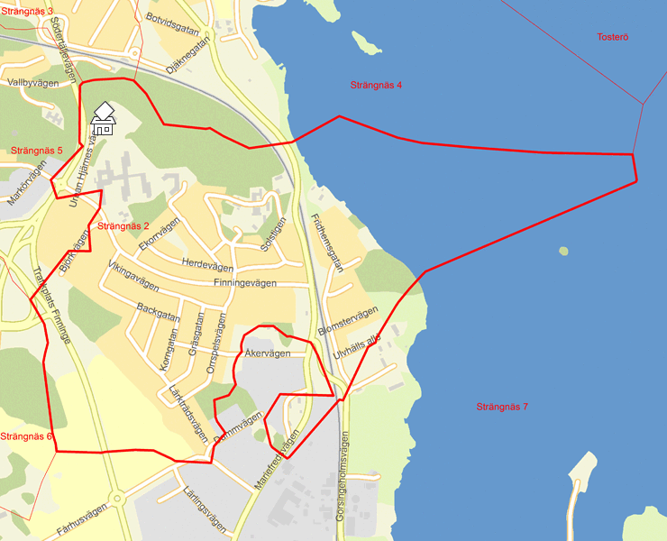 Karta över Strängnäs 2