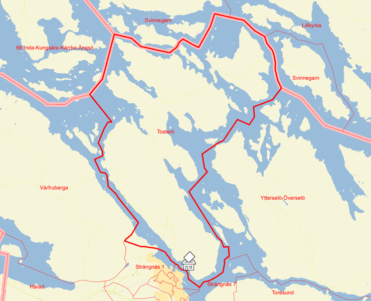 Karta över Tosterö