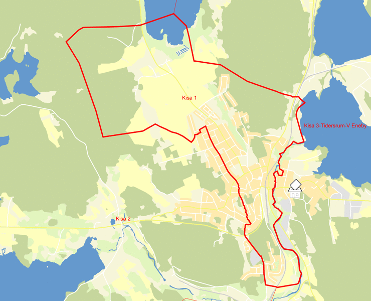 Karta över Kisa 1