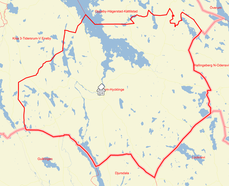 Karta över Horn-Hycklinge