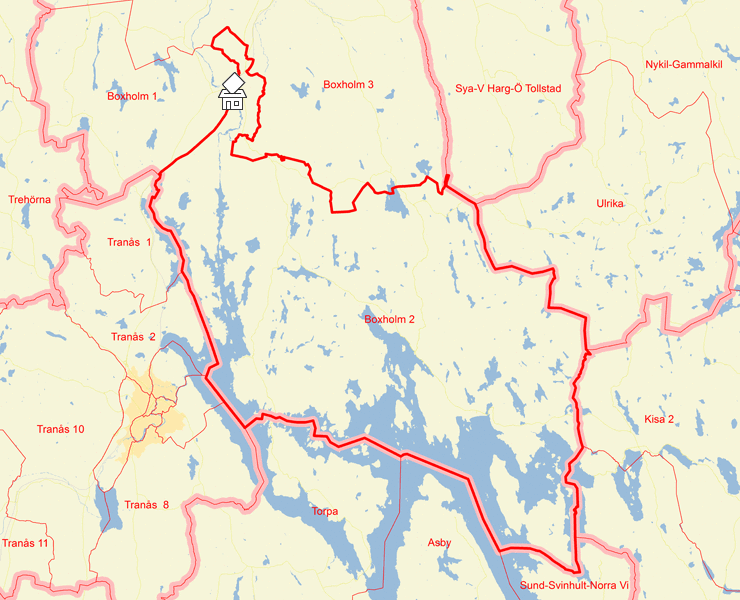Karta över Boxholm 2
