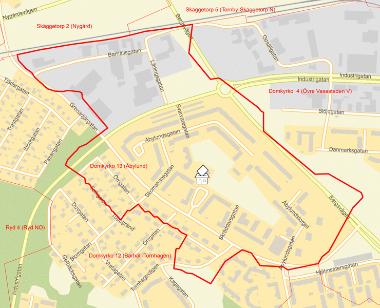 Karta över Domkyrko 13 (Åbylund)