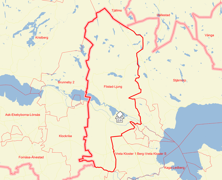 Karta över Flistad-Ljung