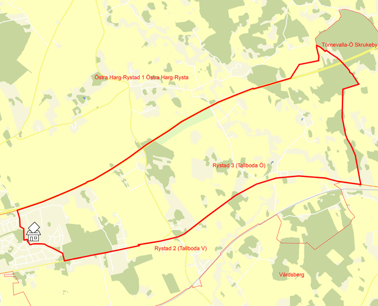 Karta över Rystad 3 (Tallboda Ö)