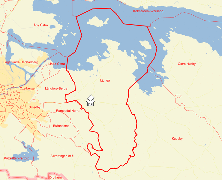 Karta över Ljunga