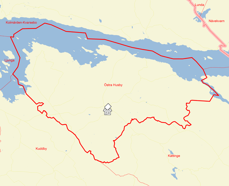 Karta över Östra Husby