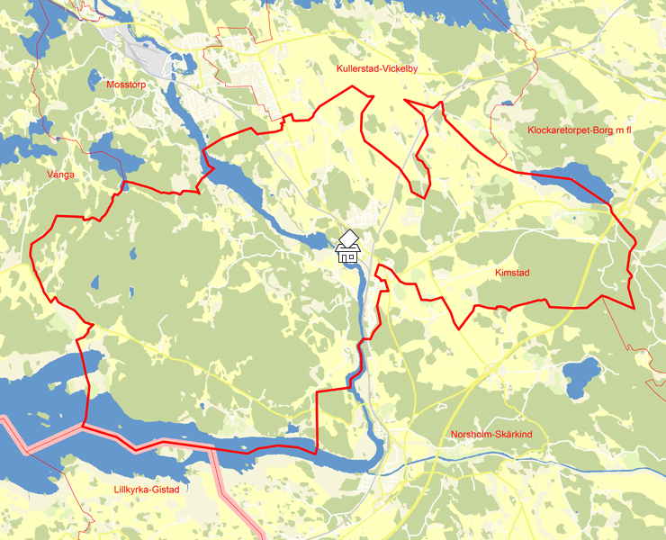 Karta över Kimstad