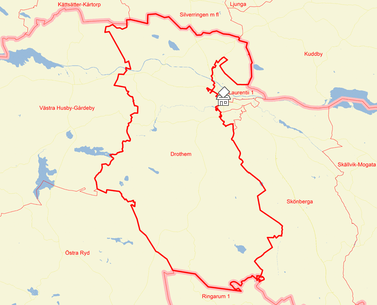 Karta över Drothem