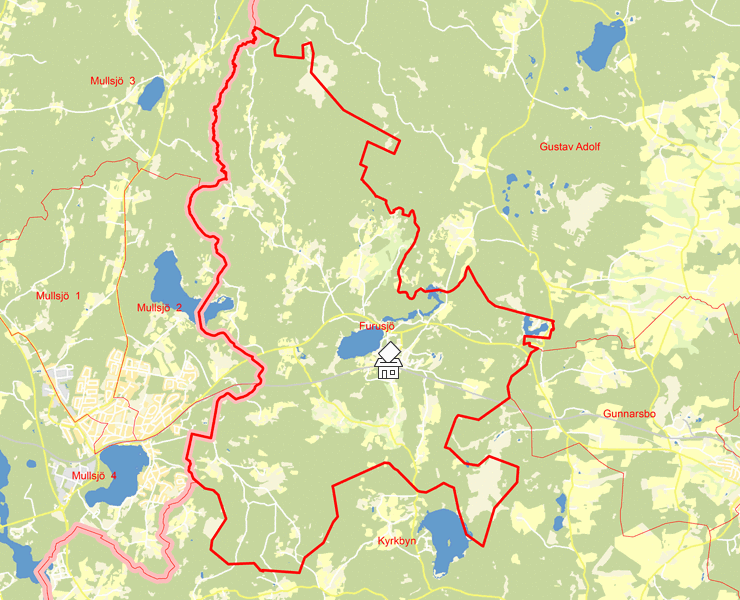 Karta över Furusjö