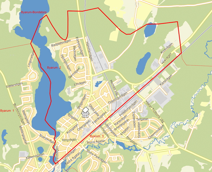 Karta över Byarum  2