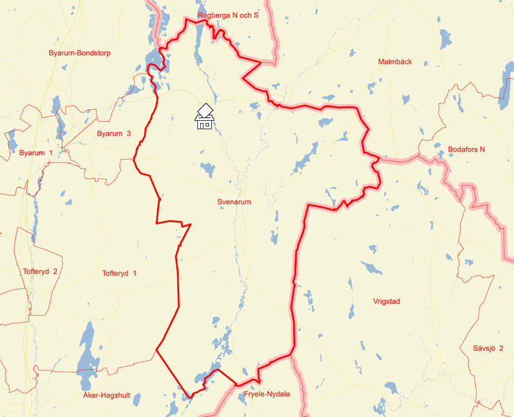 Karta över Svenarum