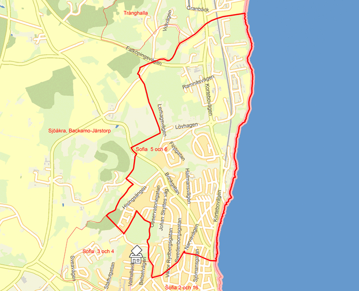 Karta över Sofia  5 och 6