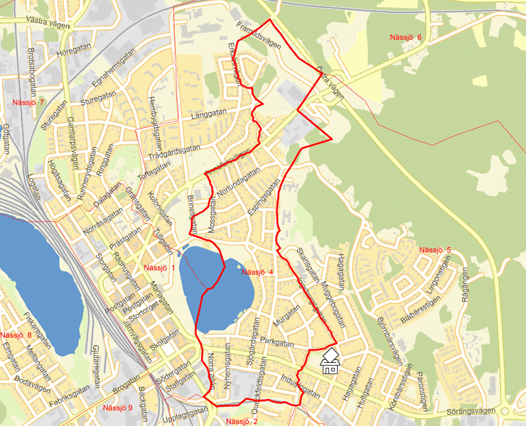 Karta över Nässjö  4