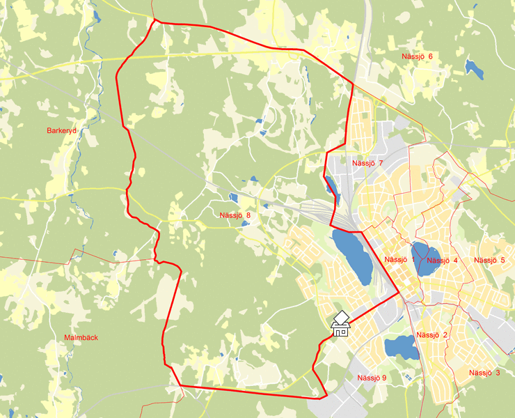 Karta över Nässjö  8