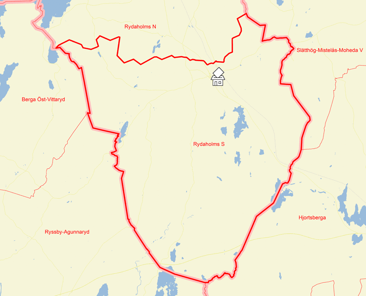 Karta över Rydaholms S