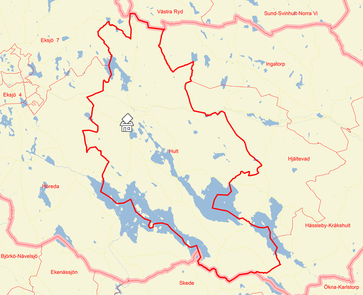 Karta över Hult