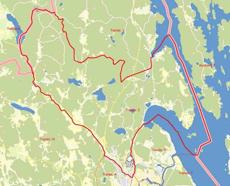 Karta över Tranås  2