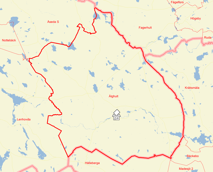 Karta över Älghult