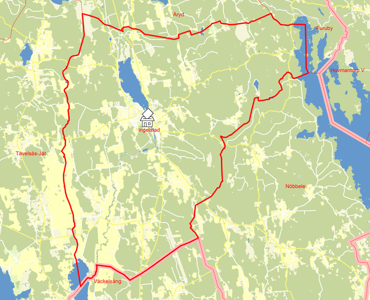 Karta över Ingelstad