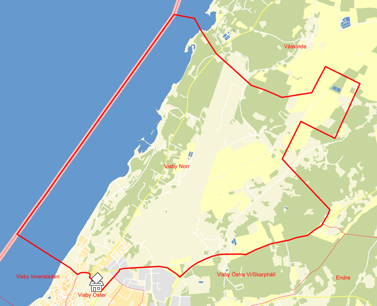 Karta över Visby Norr