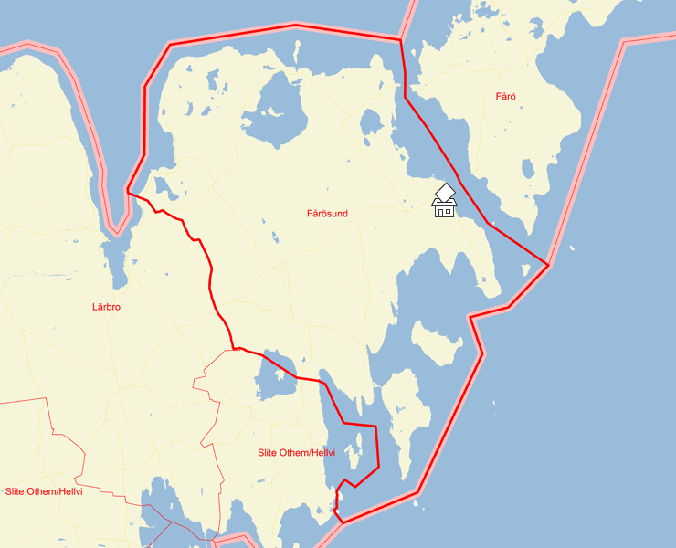 Karta över Fårösund