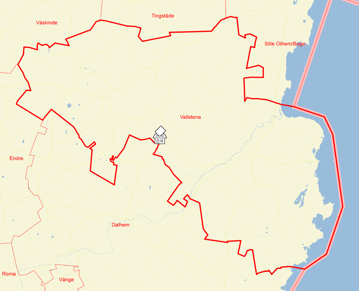 Karta över Vallstena