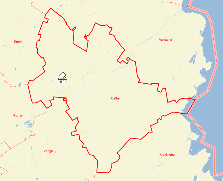 Karta över Dalhem