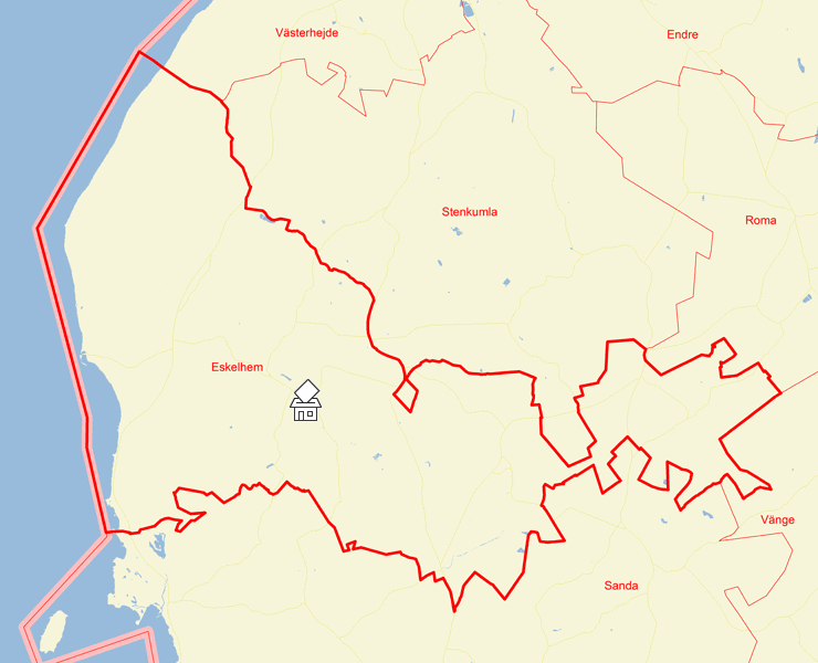 Karta över Eskelhem